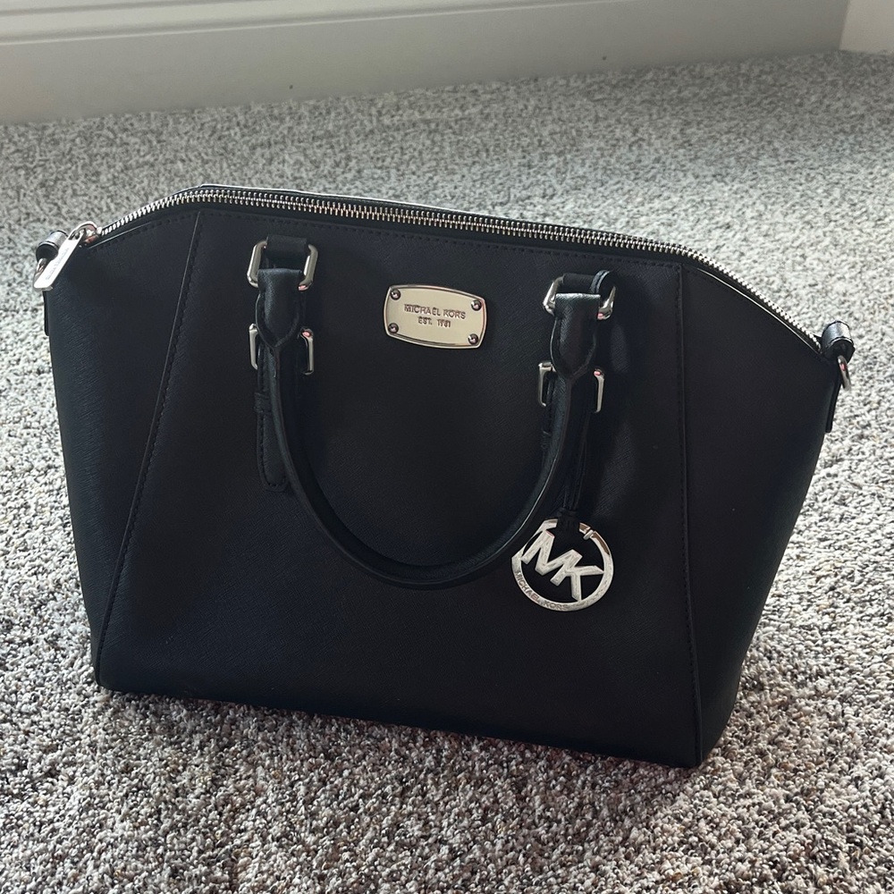 Michael Kors Black Satchel Bag